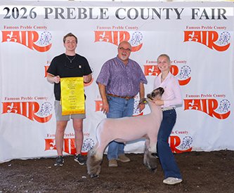5th Overall Market Lamb
Preble County Fair